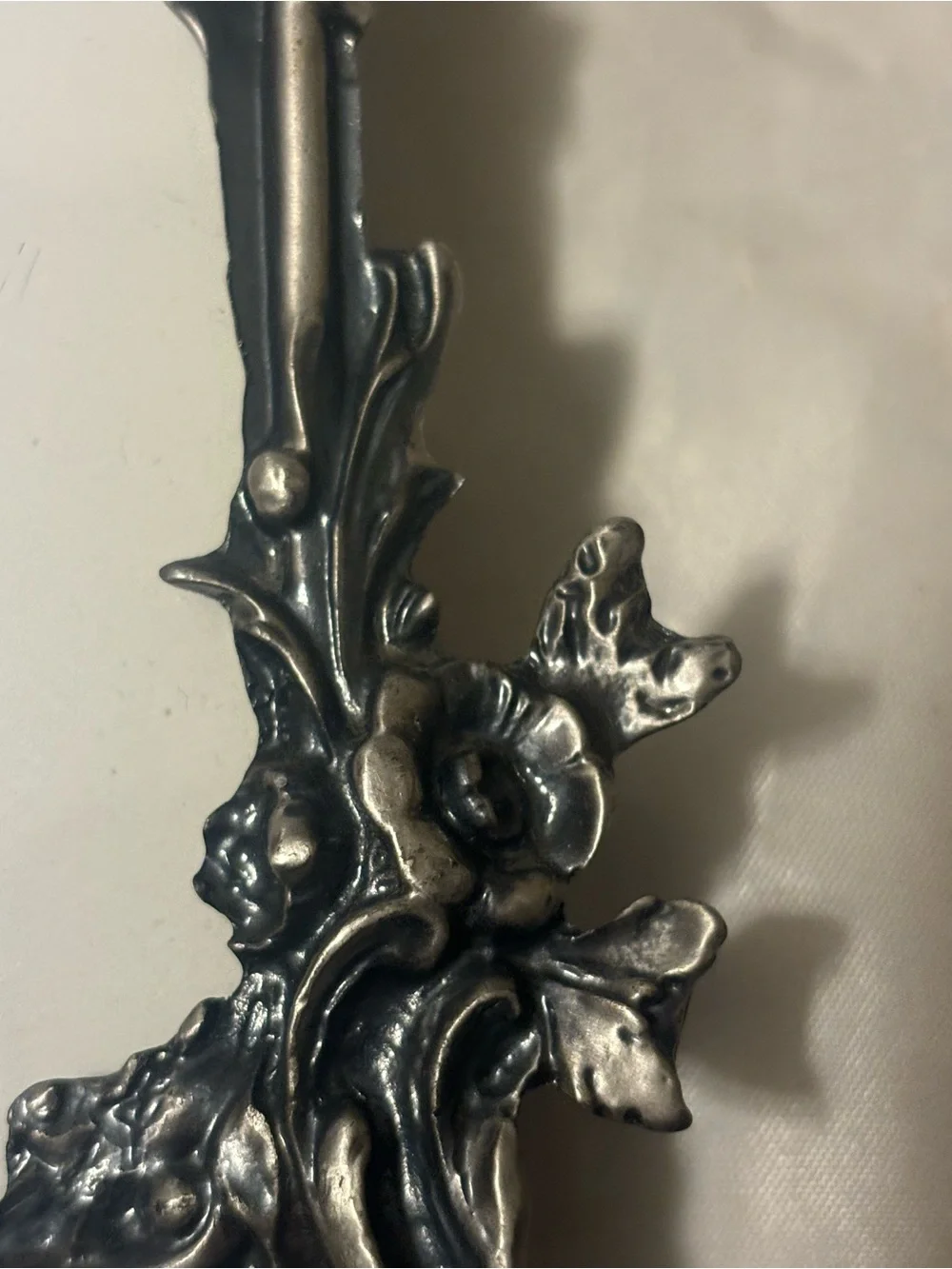 Ornate Victorian Style Decorative Photo Frame Pewter
